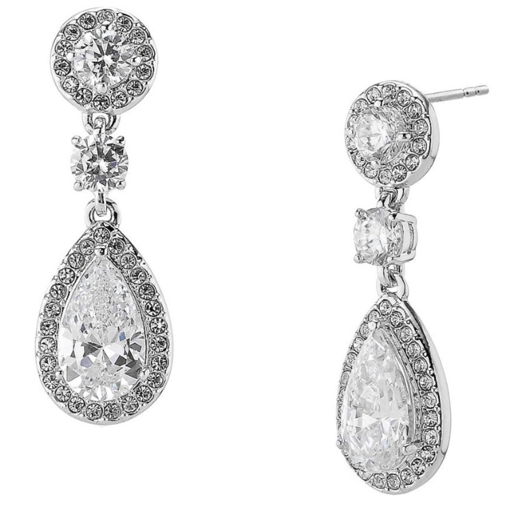Elegant Nadri earrings / wedding bride earrings